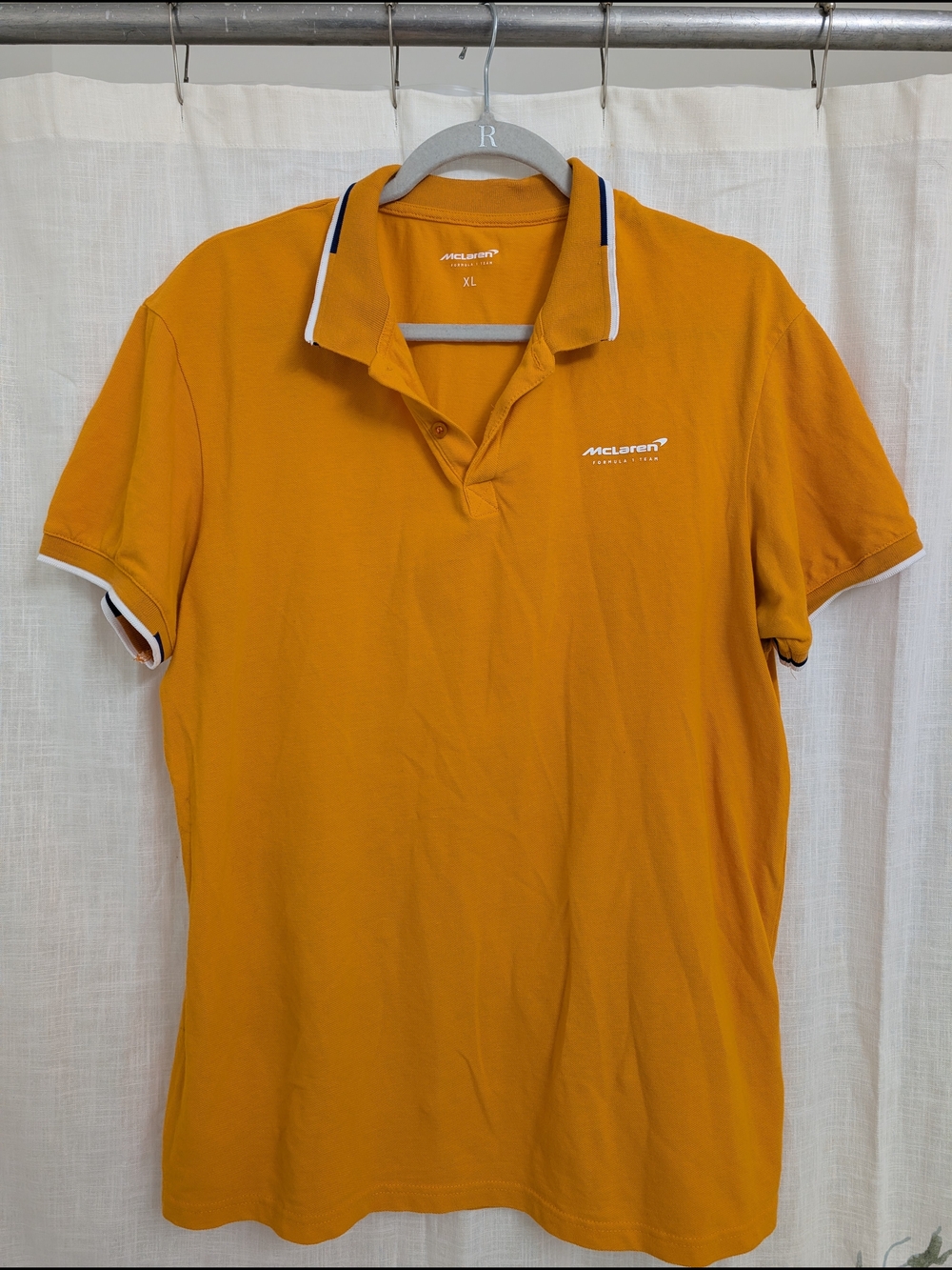 McLaren Formula 1 Team Polo Shirt Men’s XL Papaya Orange Motorsport